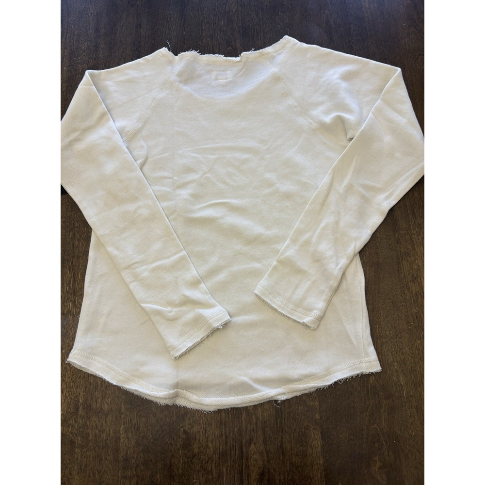 RVCA Women's Bloom Long Sleeve Sweatshirt Natural Small Lightweight - Picture 3 of 3